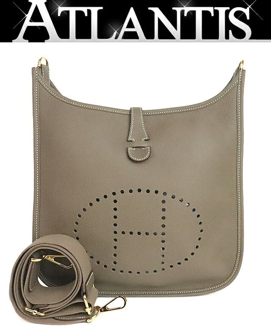 HERMES Evelyne 3PM Taurillon Bag Etoupe