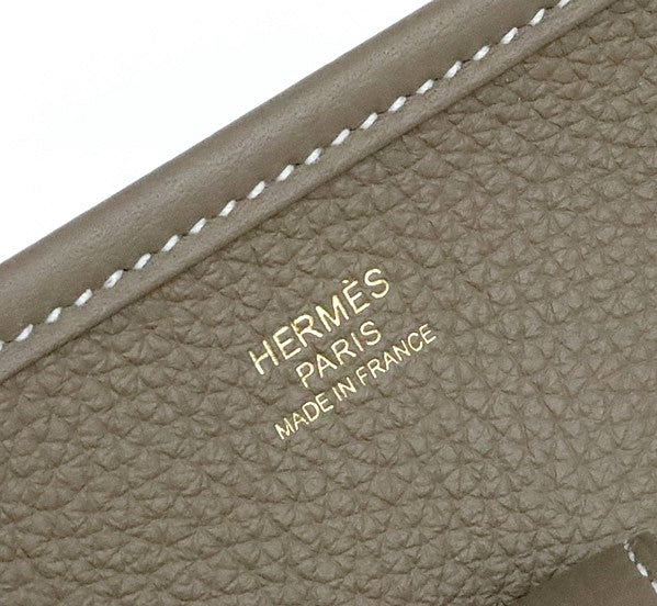 HERMES Evelyne 3PM Taurillon Bag Etoupe