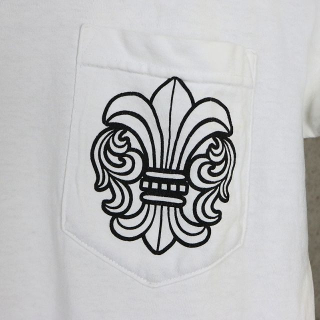 CHROME HEARTS Old BS Fleur T-Bar T-Shirt White Size S