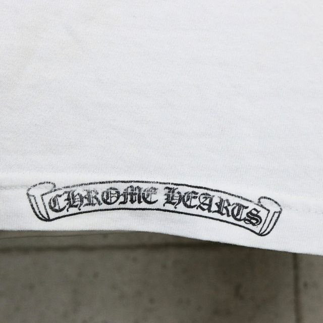 CHROME HEARTS Old BS Fleur T-Bar T-Shirt White Size S