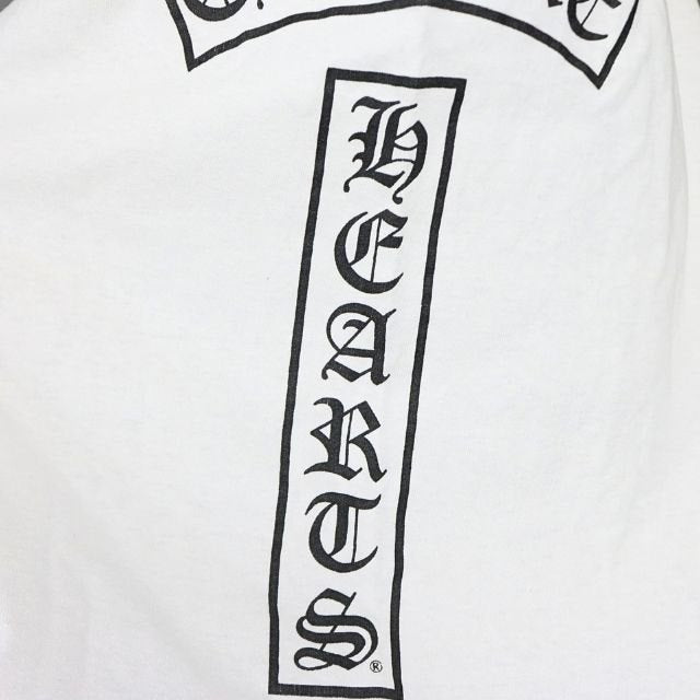CHROME HEARTS Old BS Fleur T-Bar T-Shirt White Size S