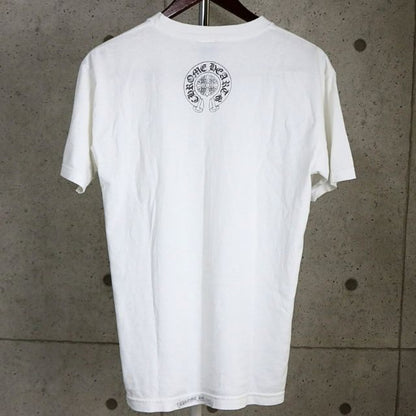 CHROME HEARTS Old Vine Dagger Horseshoe T-Shirt White Size M