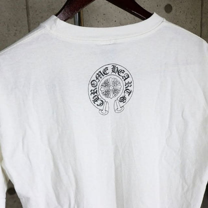 CHROME HEARTS Old Vine Dagger Horseshoe T-Shirt White Size M