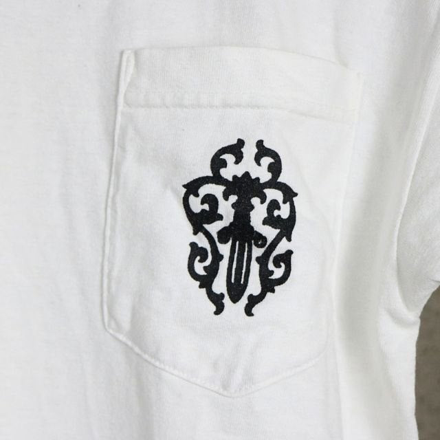 CHROME HEARTS Old Vine Dagger Horseshoe T-Shirt White Size M