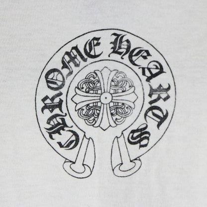 CHROME HEARTS Old Vine Dagger Horseshoe T-Shirt White Size M