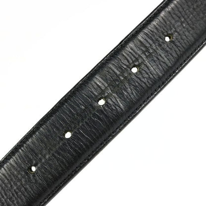 CHROME HEARTS 3PC OTJ Leather Belt Black SV925 Size 38