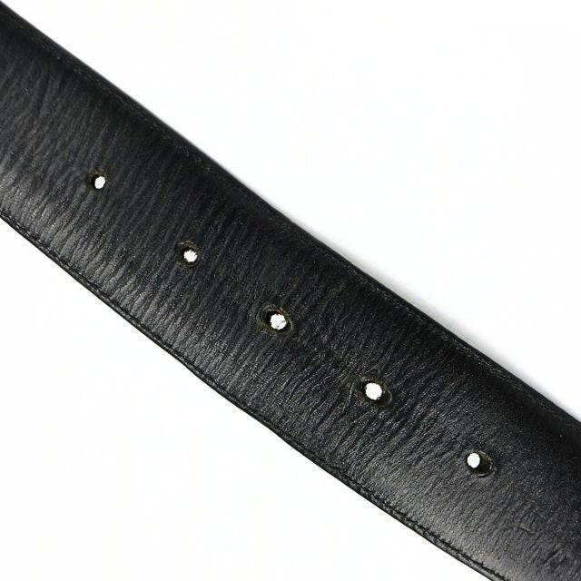 CHROME HEARTS 3PC Classic Leather Belt SV925 Size 38