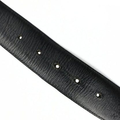 CHROME HEARTS 3PC Classic Leather Belt SV925 Size 38