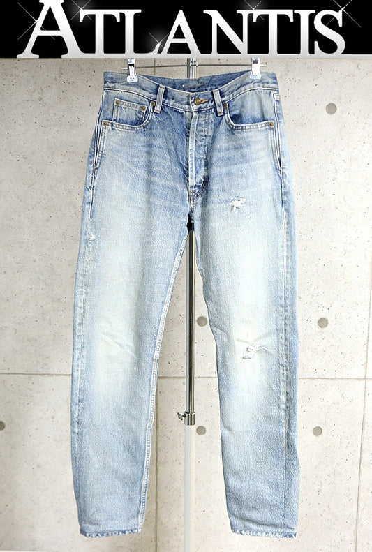 SAINT LAURENT PARIS 22SS D31 RP-MW Denim Blue Size 26