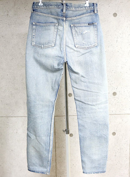 SAINT LAURENT PARIS 22SS D31 RP-MW Denim Blue Size 26