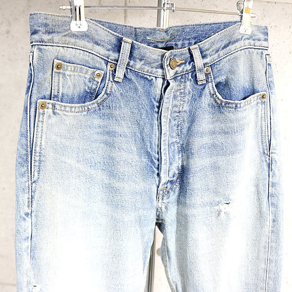 SAINT LAURENT PARIS 22SS D31 RP-MW Denim Blue Size 26