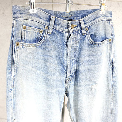 SAINT LAURENT PARIS 22SS D31 RP-MW Denim Blue Size 26