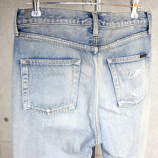SAINT LAURENT PARIS 22SS D31 RP-MW Denim Blue Size 26