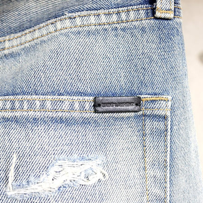 SAINT LAURENT PARIS 22SS D31 RP-MW Denim Blue Size 26