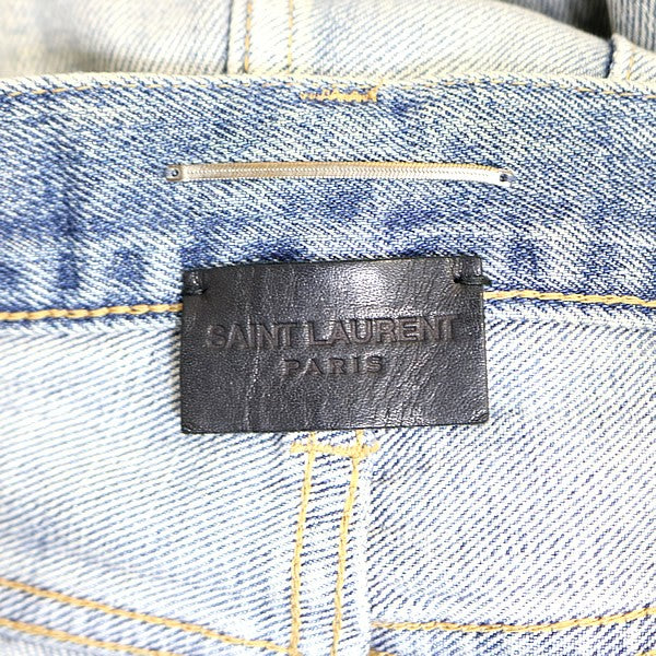 SAINT LAURENT PARIS 22SS D31 RP-MW Denim Blue Size 26