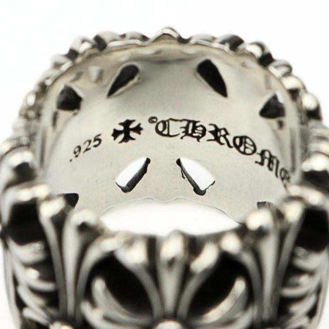 CHROME HEARTS Cemetery Cross Ring Silver SV925 Size JP 18
