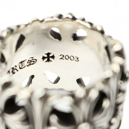 CHROME HEARTS Cemetery Cross Ring Silver SV925 Size JP 18