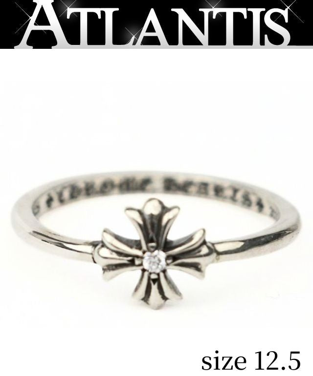 CHROME HEARTS Bubblegum CH Plus 1P Ring Silver Size JP 12.5