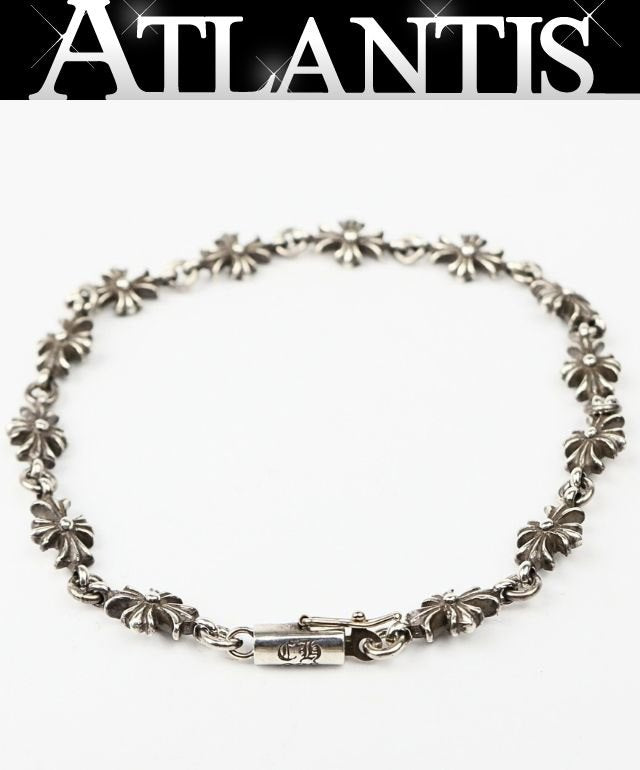 CHROME HEARTS Tiny ECH Plus Bracelet 13-Link Silver SV925