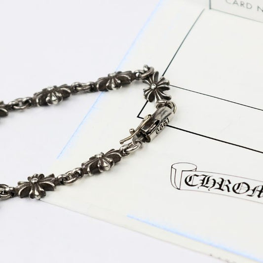 CHROME HEARTS Tiny ECH Plus Bracelet 13-Link Silver SV925