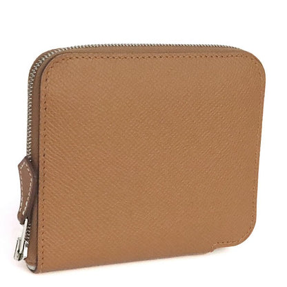 HERMES Azap Compact Silk'in Wallet Gold