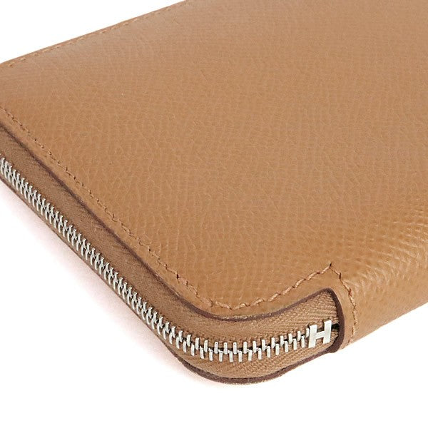 HERMES Azap Compact Silk'in Wallet Gold