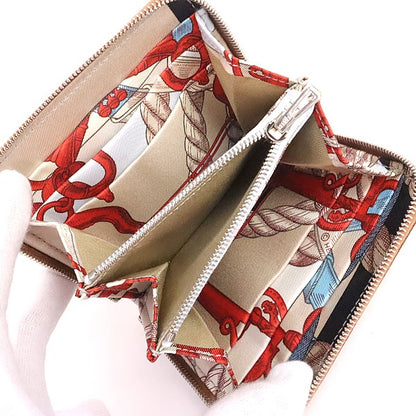 HERMES Azap Compact Silk'in Wallet Gold