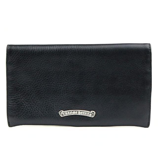 CHROME HEARTS Cross Button Double Card Wallet Lthr SV925