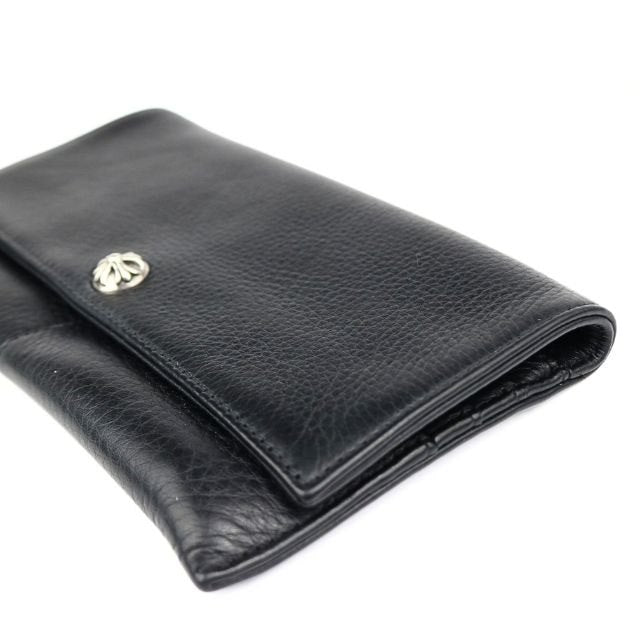 CHROME HEARTS Cross Button Double Card Wallet Lthr SV925