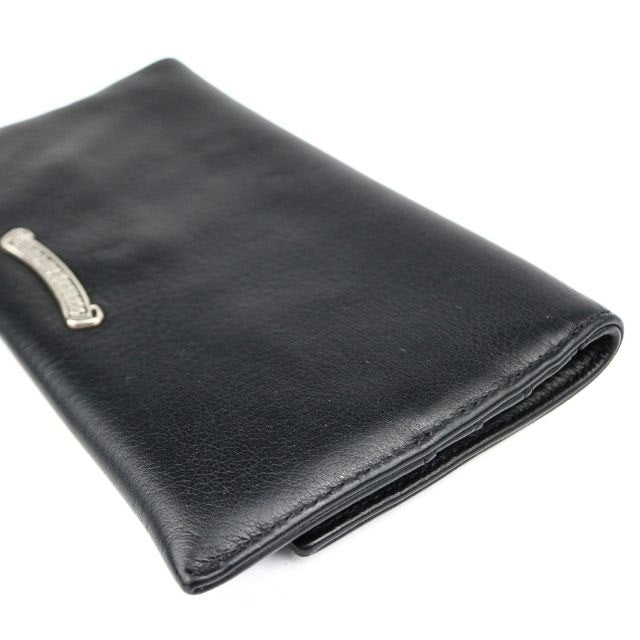 CHROME HEARTS Cross Button Double Card Wallet Lthr SV925