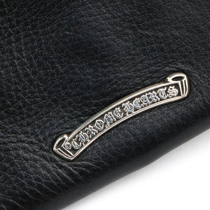 CHROME HEARTS Cross Button Double Card Wallet Lthr SV925