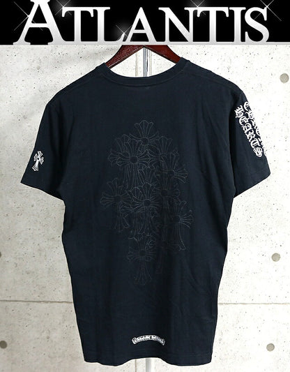 CHROME HEARTS Cemetery Cross Pocket T-Shirt Black Size M