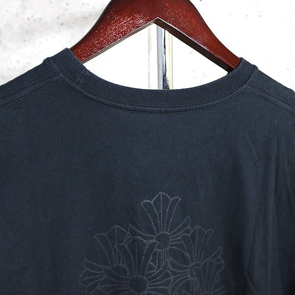 CHROME HEARTS Cemetery Cross Pocket T-Shirt Black Size M