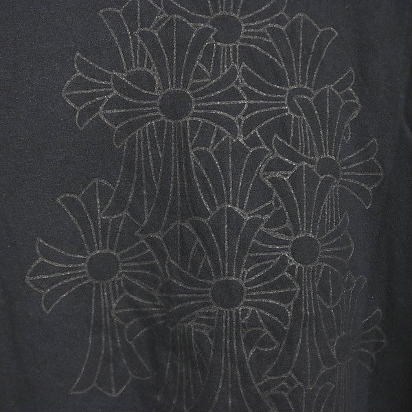 CHROME HEARTS Cemetery Cross Pocket T-Shirt Black Size M
