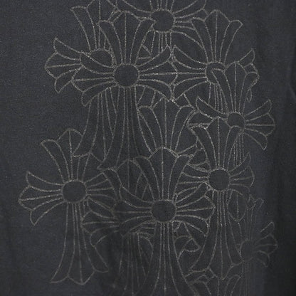 CHROME HEARTS Cemetery Cross Pocket T-Shirt Black Size M