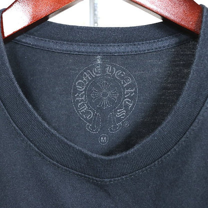 CHROME HEARTS Cemetery Cross Pocket T-Shirt Black Size M