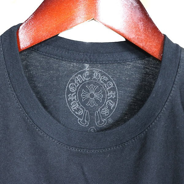 CHROME HEARTS Cemetery Cross Print T-Shirt Black Size S