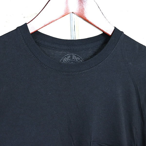 CHROME HEARTS Cemetery Cross Print T-Shirt Black Size S