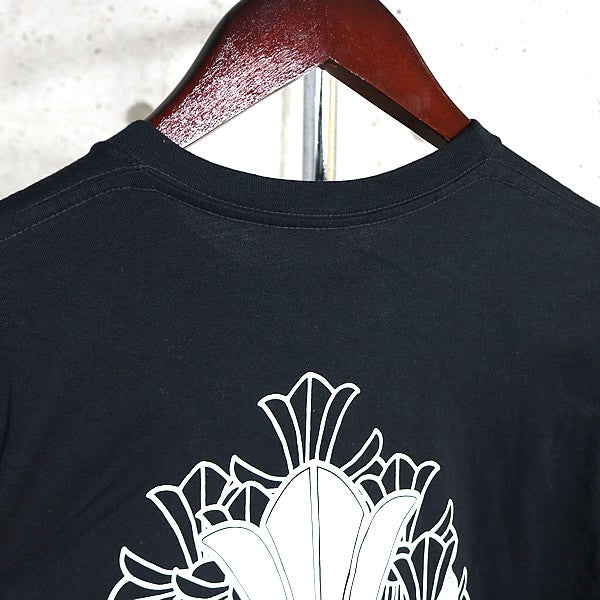 CHROME HEARTS Cemetery Cross Print T-Shirt Black Size S