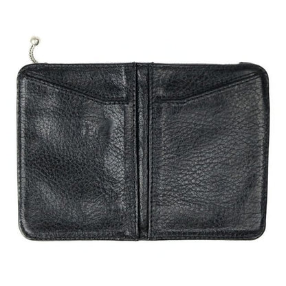 CHROME HEARTS Cemetery Cross Patch Bank Robber Wallet Black