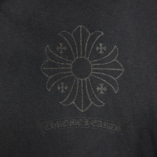 CHROME HEARTS Old BS Fleur Button Polo Black Size L