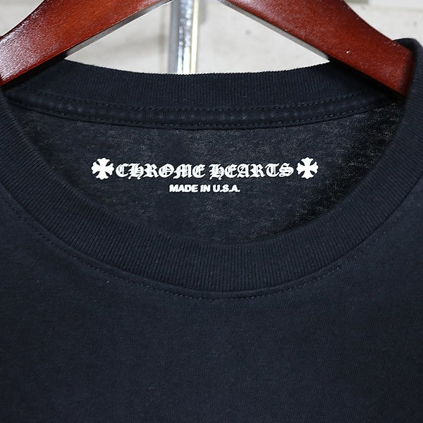 CHROME HEARTS PPO American Flag Print Long Tee Black Size L