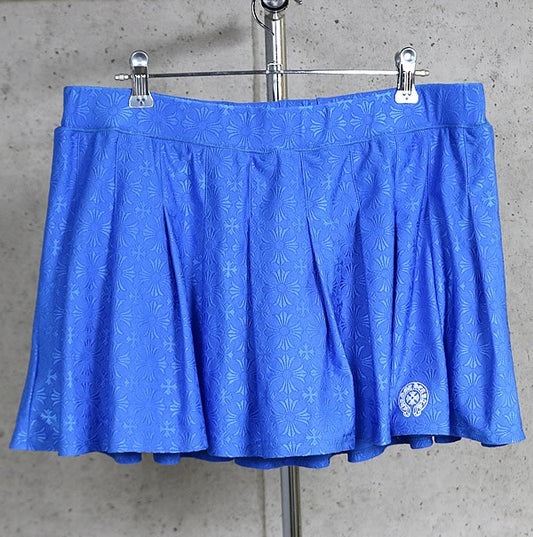 CHROME HEARTS CH Plus All-over Pattern Skirt Blue Size XL