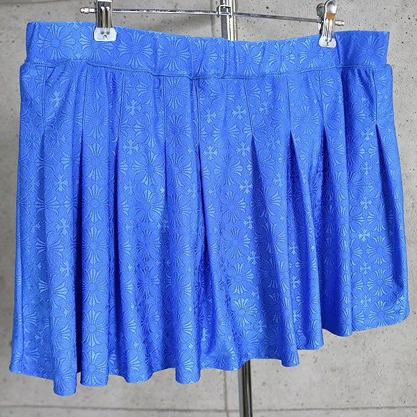 CHROME HEARTS CH Plus All-over Pattern Skirt Blue Size XL