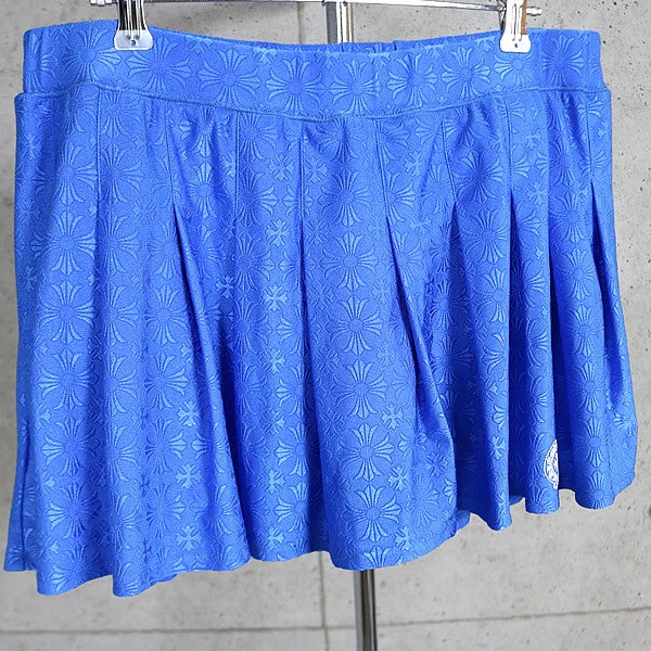 CHROME HEARTS CH Plus All-over Pattern Skirt Blue Size XL
