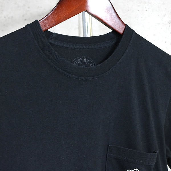CHROME HEARTS CH Cross Scroll Label T-Shirt Black Size S