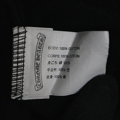 CHROME HEARTS CH Cross Scroll Label T-Shirt Black Size S