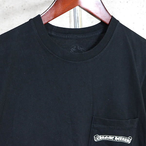 CHROME HEARTS Old Keeper Pocket T-Shirt Black Size S