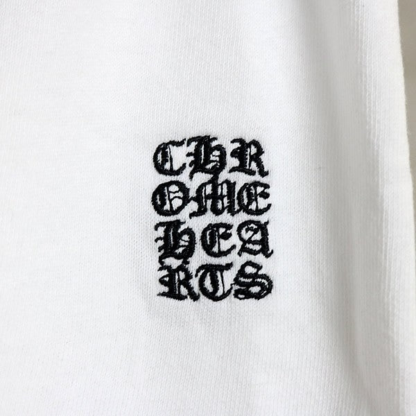 CHROME HEARTS Y NOT CH Cross Shorts White Sweatshirt Size XS