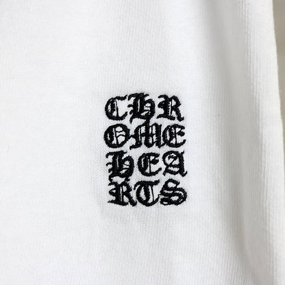 CHROME HEARTS Y NOT CH Cross Shorts White Sweatshirt Size XS